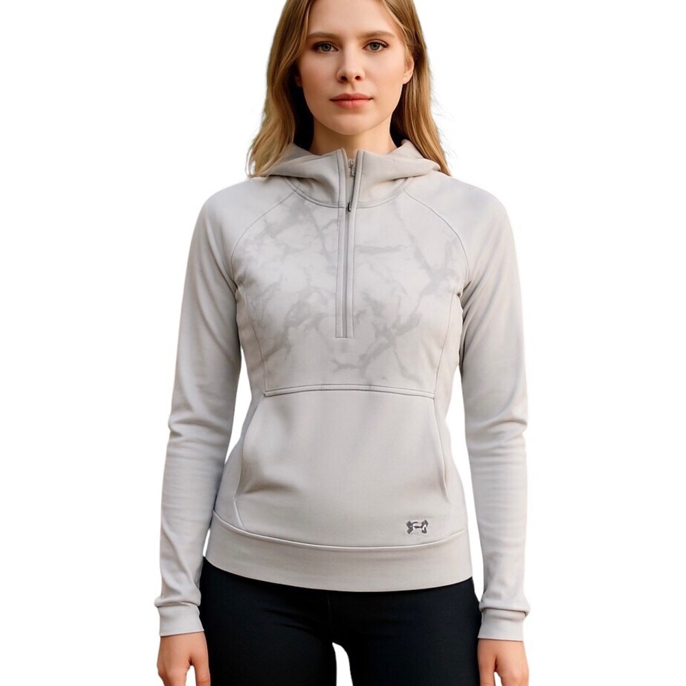 Under Armour OutRun The Cold Women Hooded Half Zip Top XL